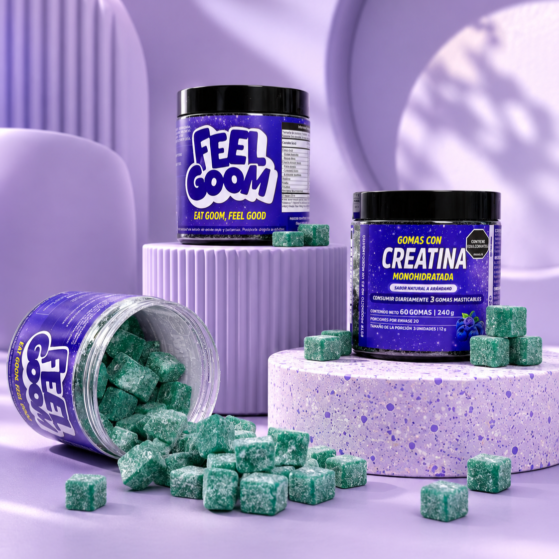 PACK X3 — GOMITAS CON CREATINA SABOR ARÁNDANO